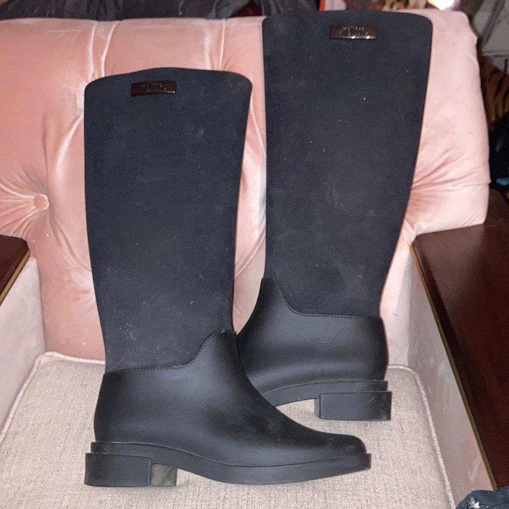 Melissa Long flocked knee high rain/winter boots